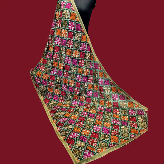 Green Phulkari